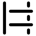 Paragraph Unfold SVG Icon